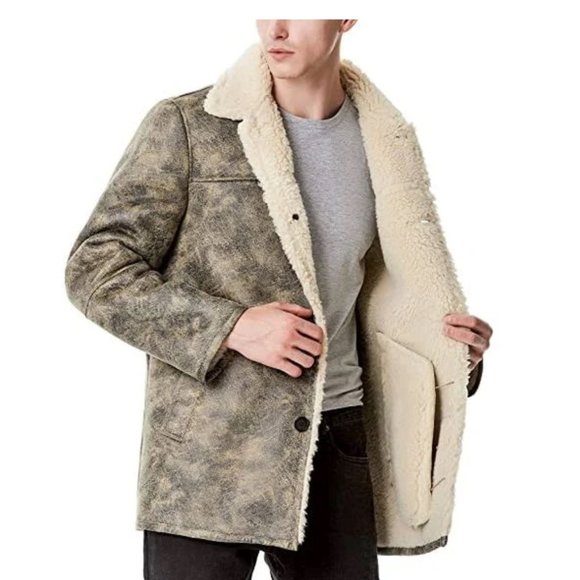 Tommy Hilfiger Men's Classic Faux Shearling Walking Coat - Size XXL - Picture 2 of 11